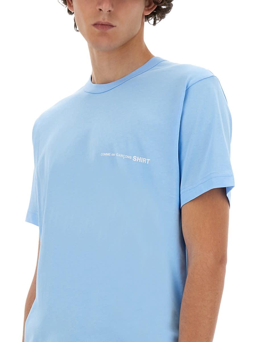 Shop Comme Des Garçons Shirt Jersey T-shirt In Blue