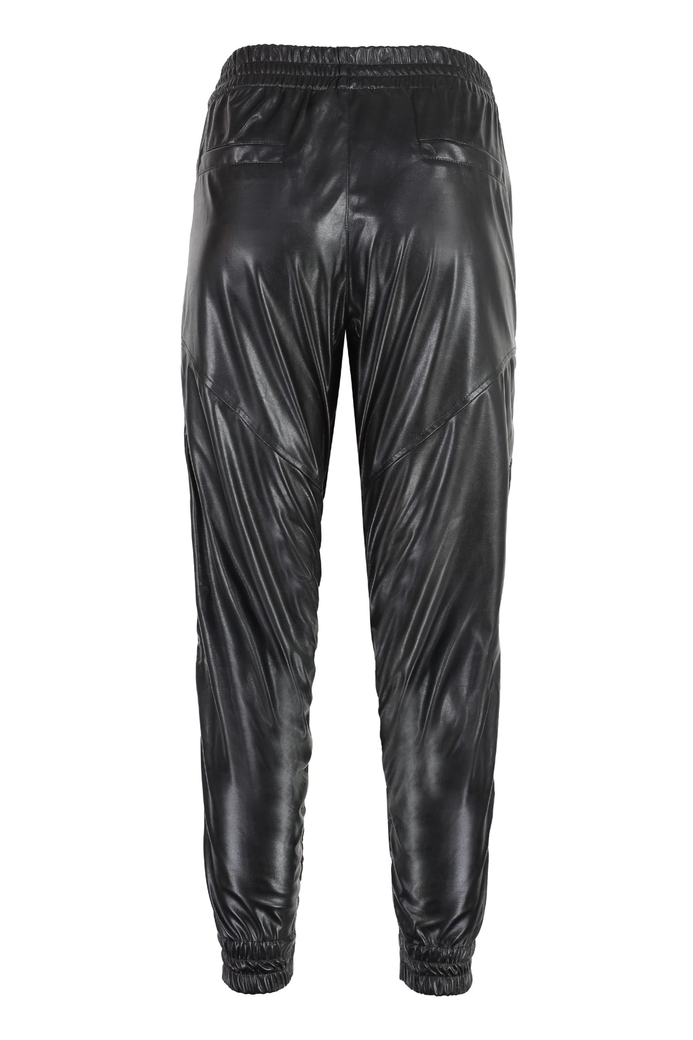 Shop Marant Etoile Bolena Faux Leather Trousers In Black