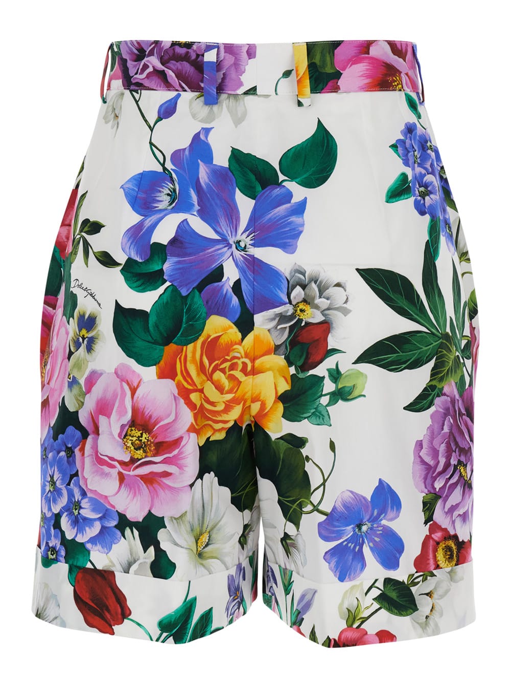 DOLCE & GABBANA MULTICOLOR COTTON SHORTS