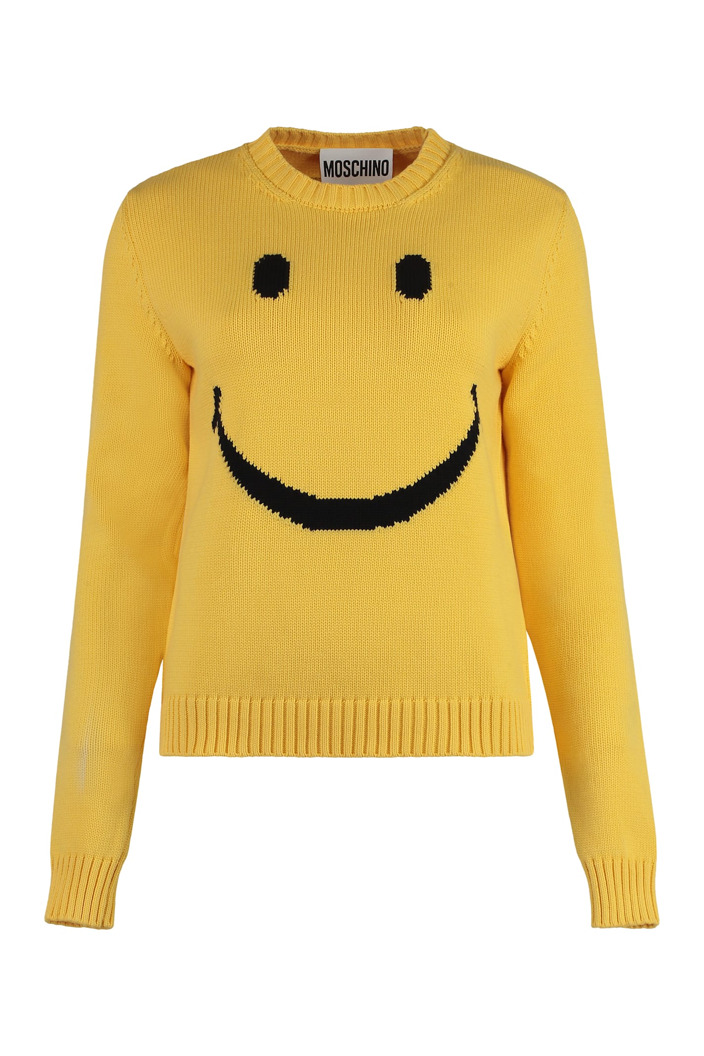 Smiley - Cotton Blend Crew-neck Sweater