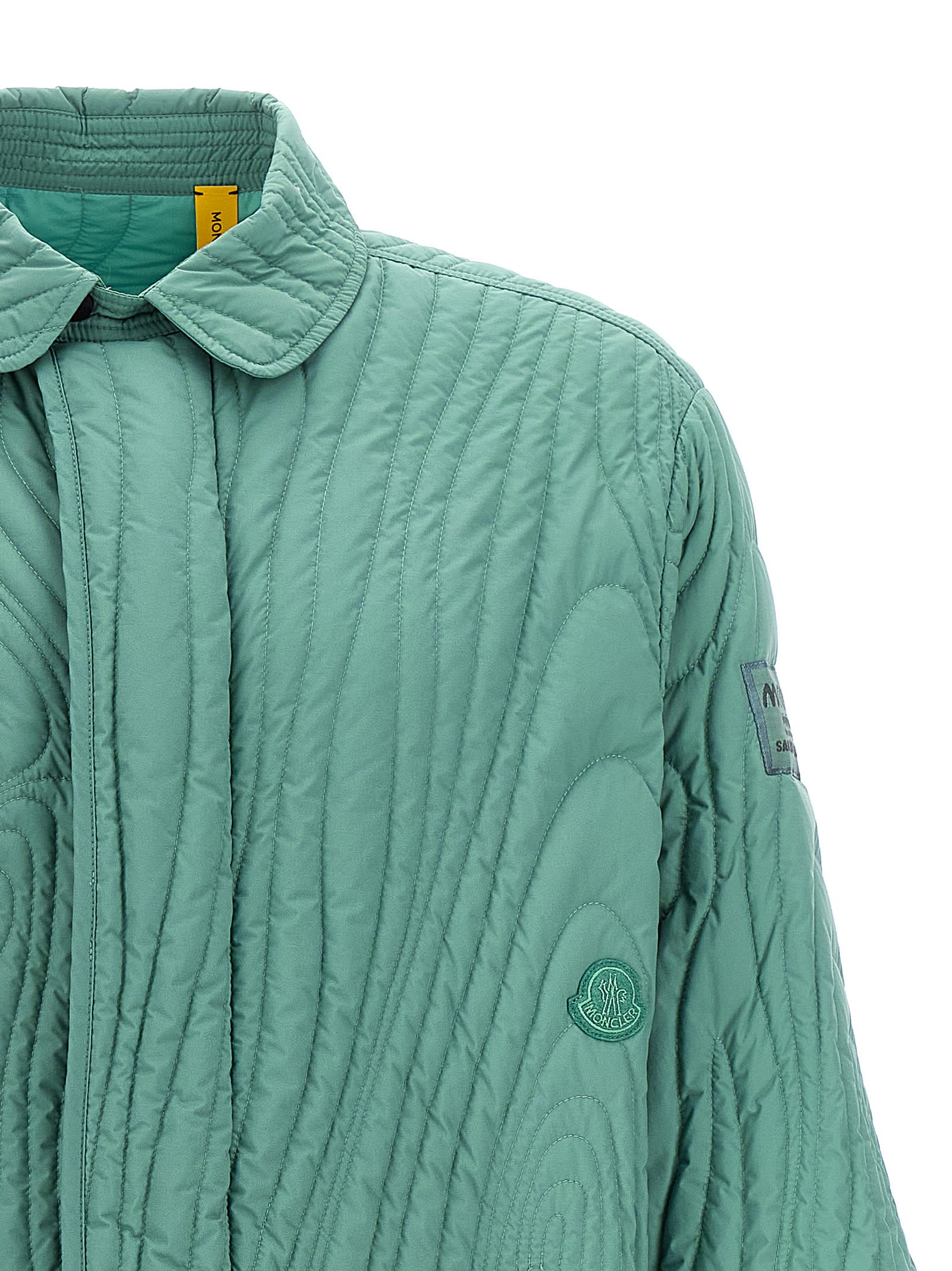 Shop Moncler Genius X Salehe Bembury Harter Jacket In Light Blue