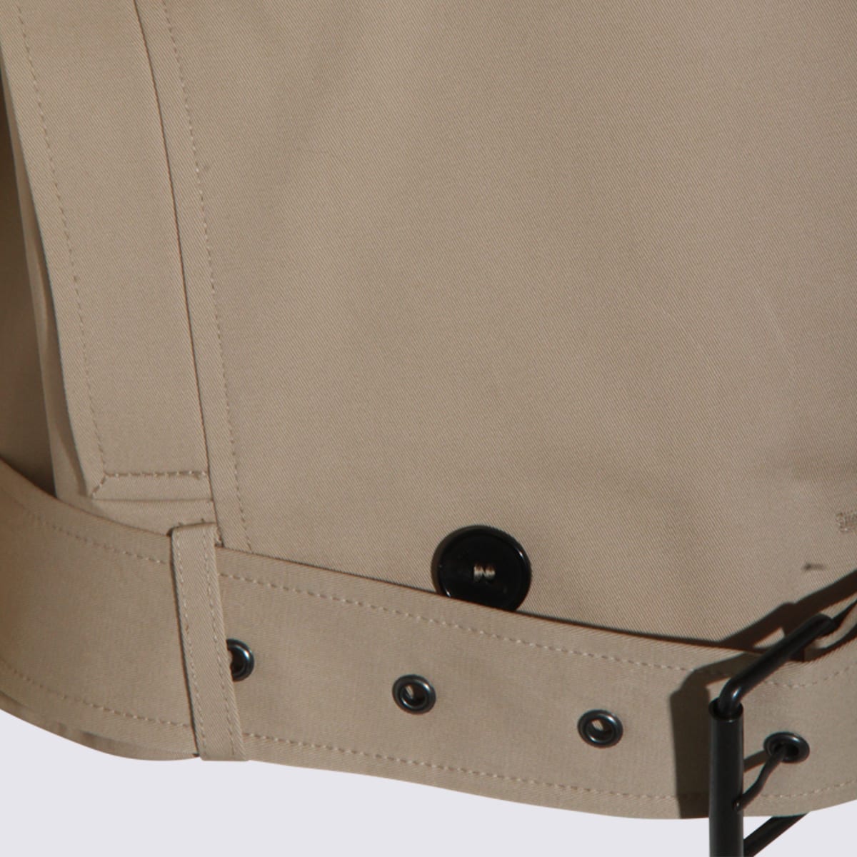 Anine Bing Waist Belted Double-breasted Epaulettes Lapels In Green