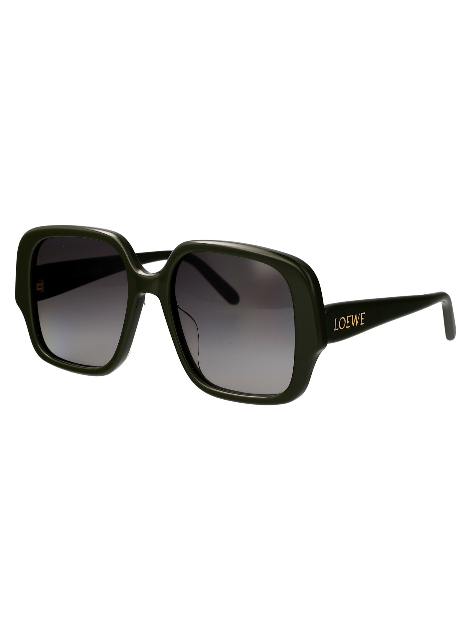 Shop Loewe Lw40134u Sunglasses In Green