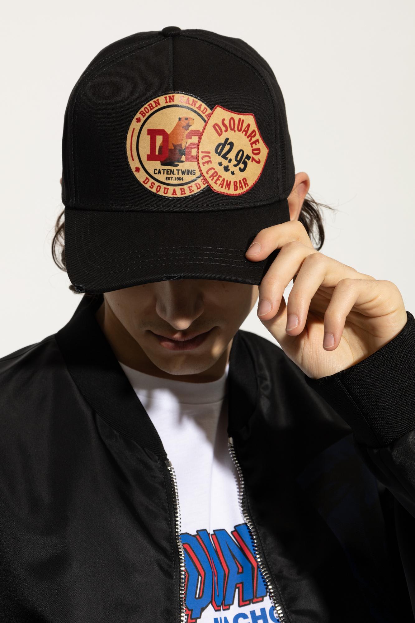 Dsquared2 Baseball Cap In Black