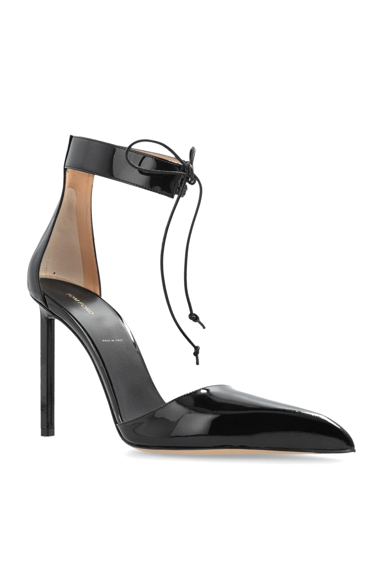 Tom Ford Leather High-heeled Shoes In Animal Print