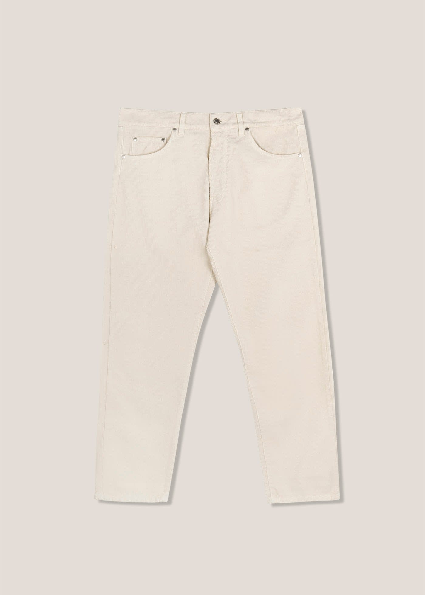 Shop Doppiaa Aacero Cotton Corduroy Trousers