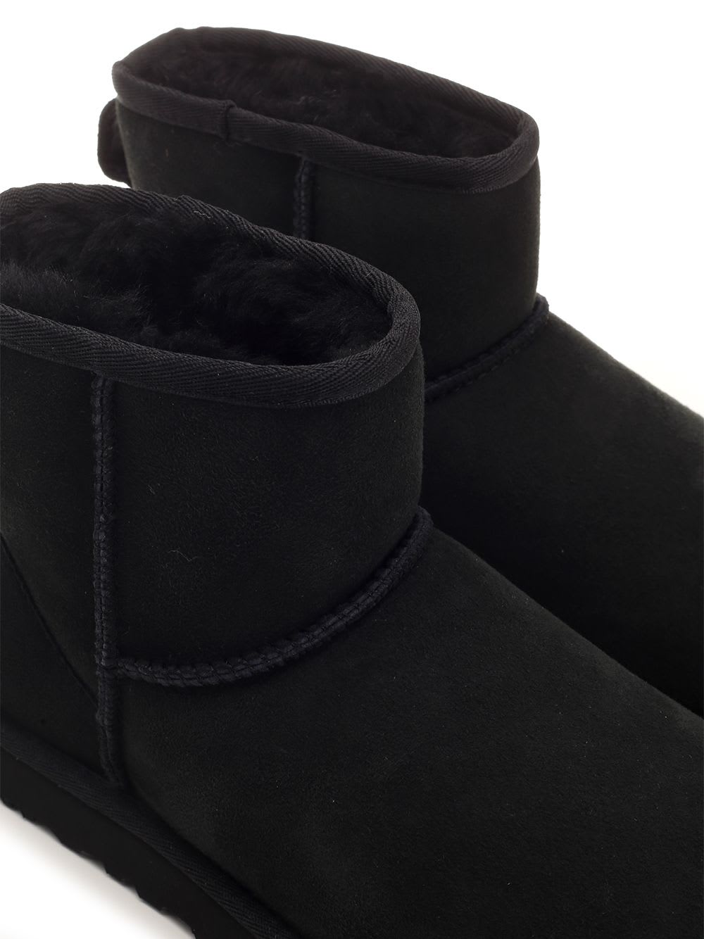 Shop Ugg Classic Mini Ankle Boots In Black