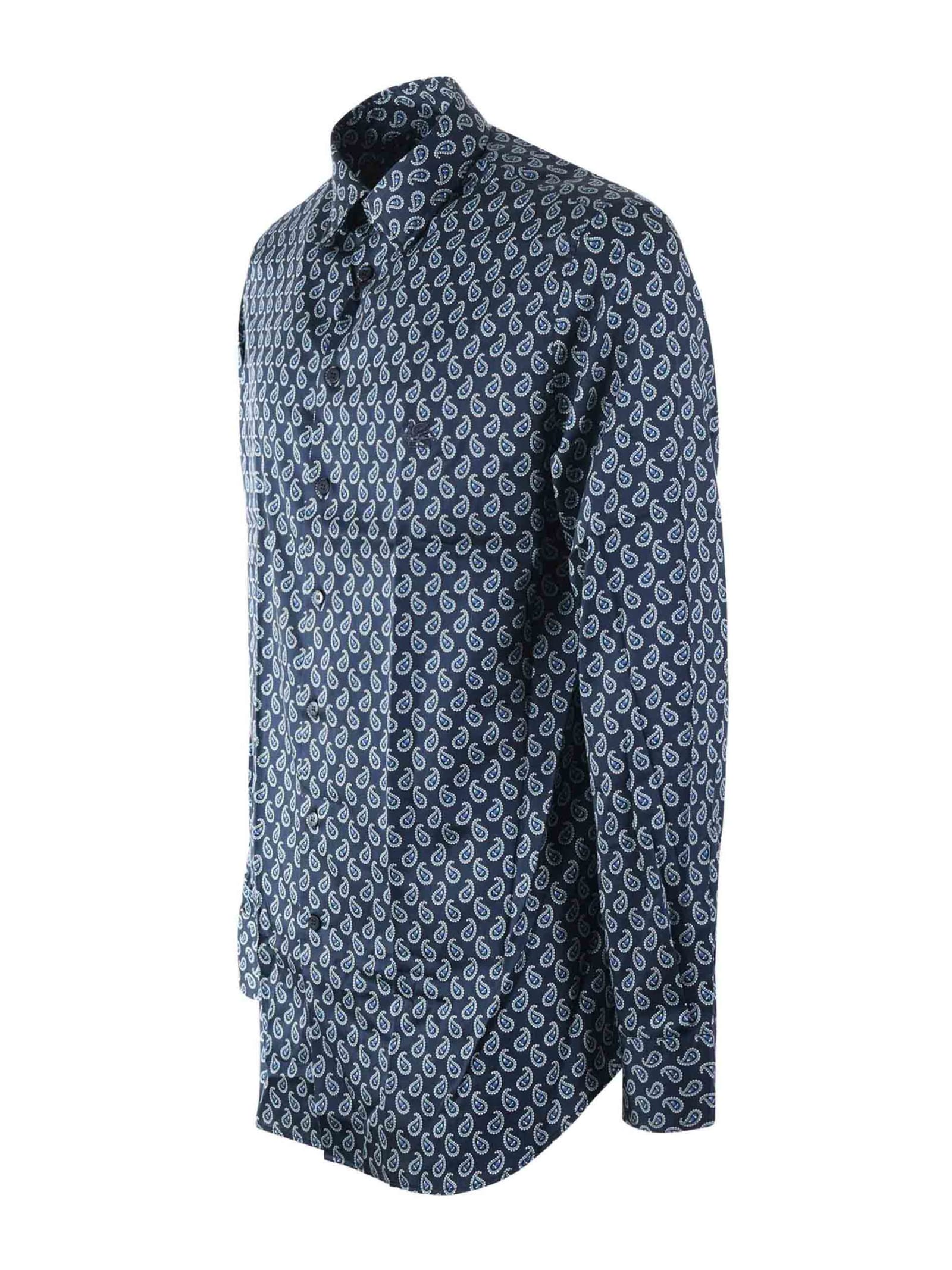 Shop Etro Shirt In Blue