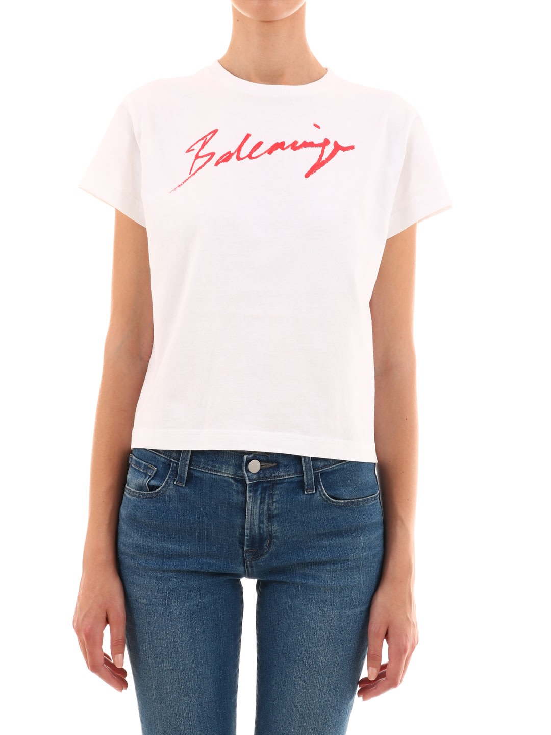  Balenciaga  Balenciaga T shirt  Logo Signature White 