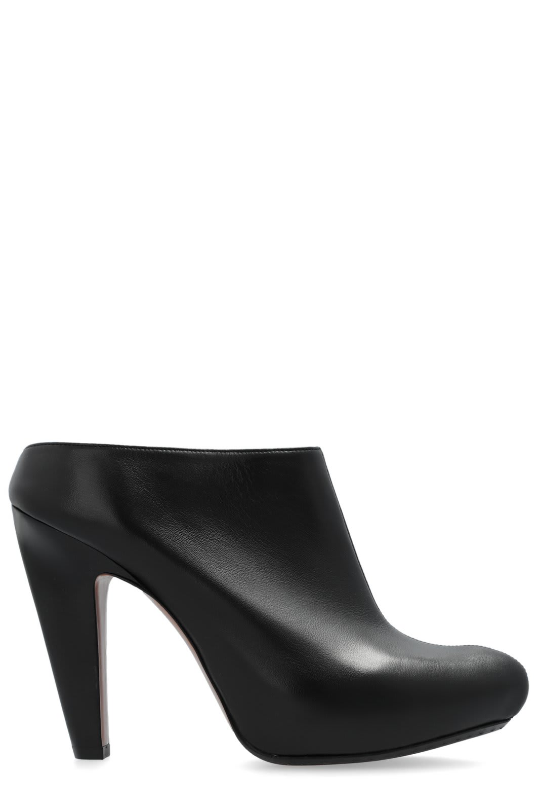 High Heeled Edge Platform Mules