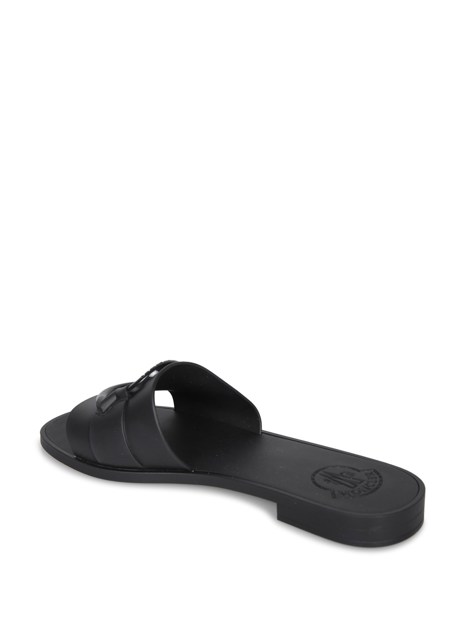 Moncler Mon Slides In Black
