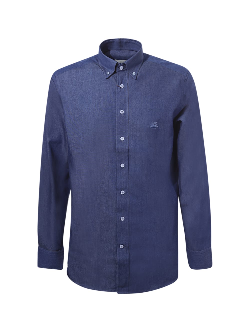 Shop Etro Shirt In Denim In Blue