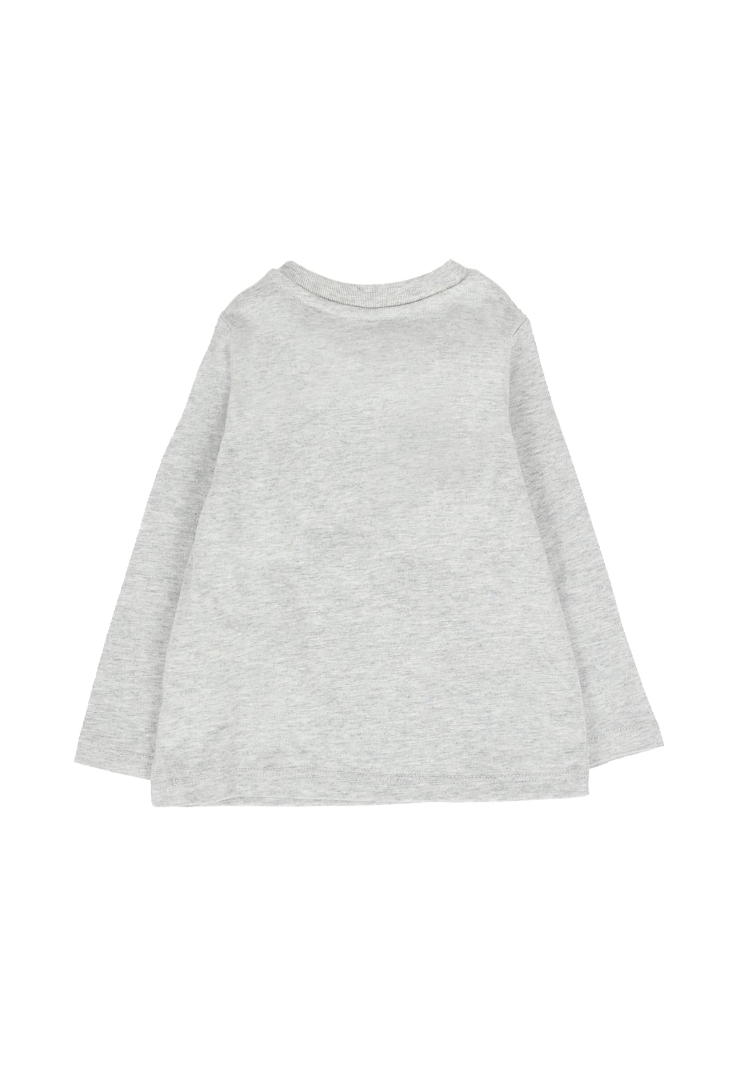 Stella Mccartney Grey T-shirt For Baby Boy With Squirrel In Gray