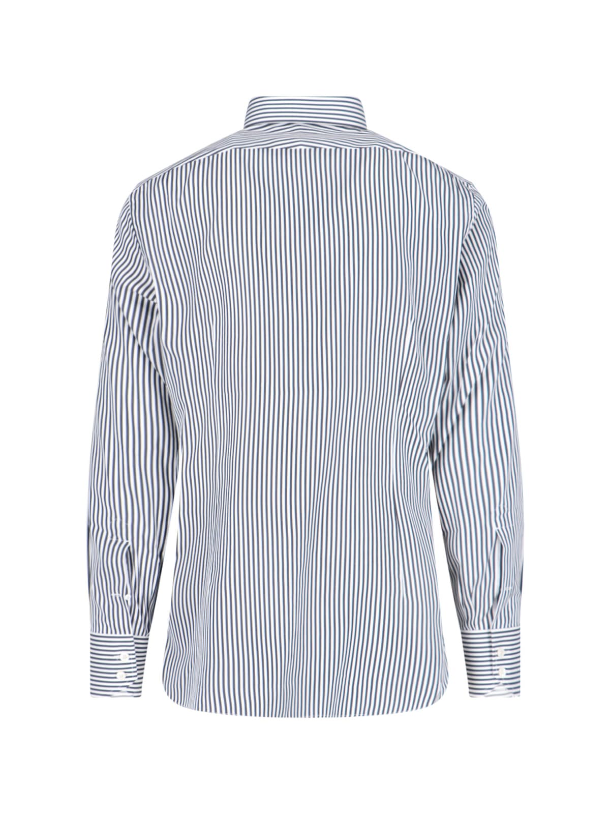 Tom Ford Striped Pattern Button-down Collar Long Sleeves Shirt