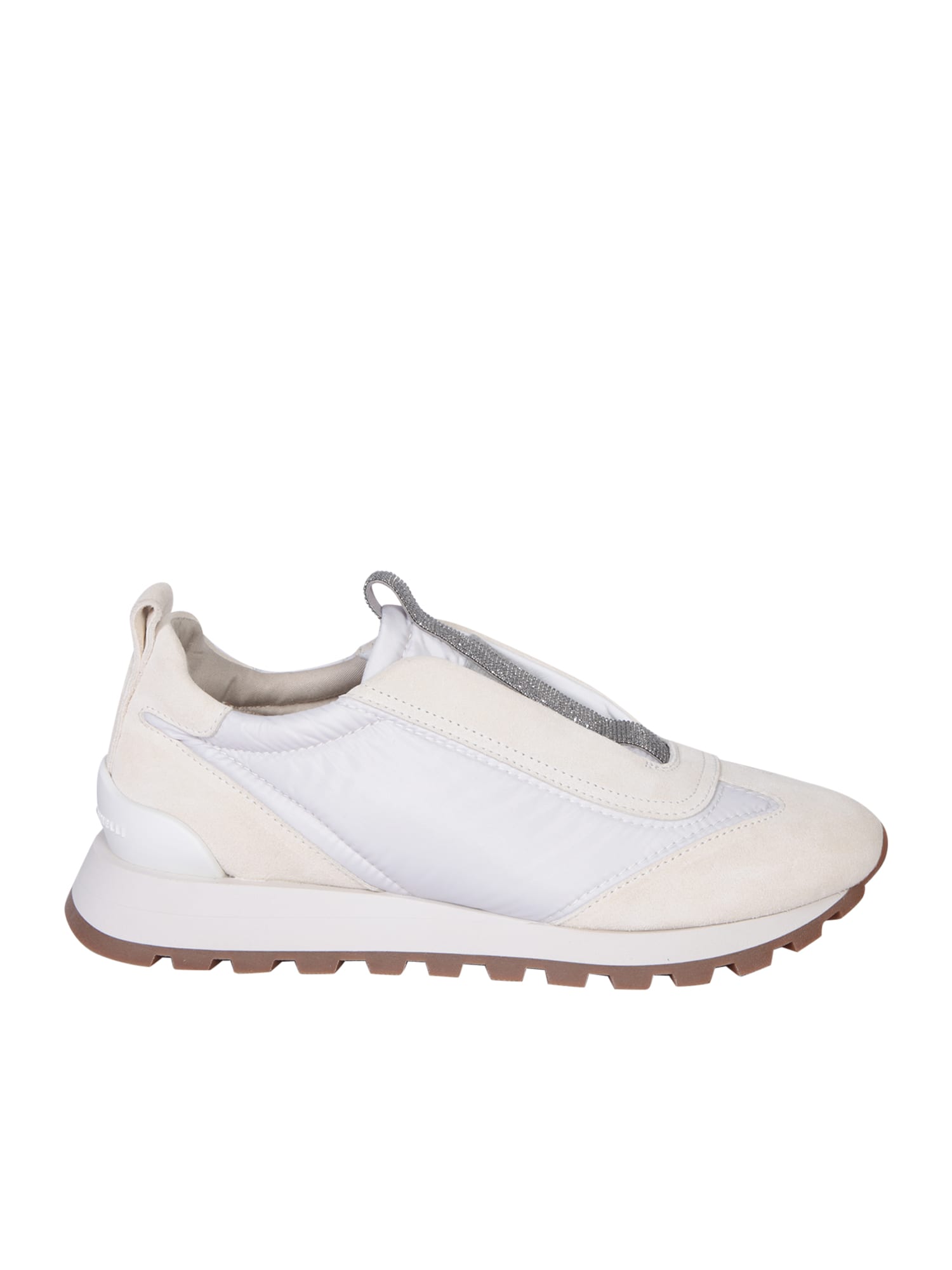 Shop Brunello Cucinelli The Slip-ons By  Are Elegant And Casual, Decorated With Hand-applied Beads In White