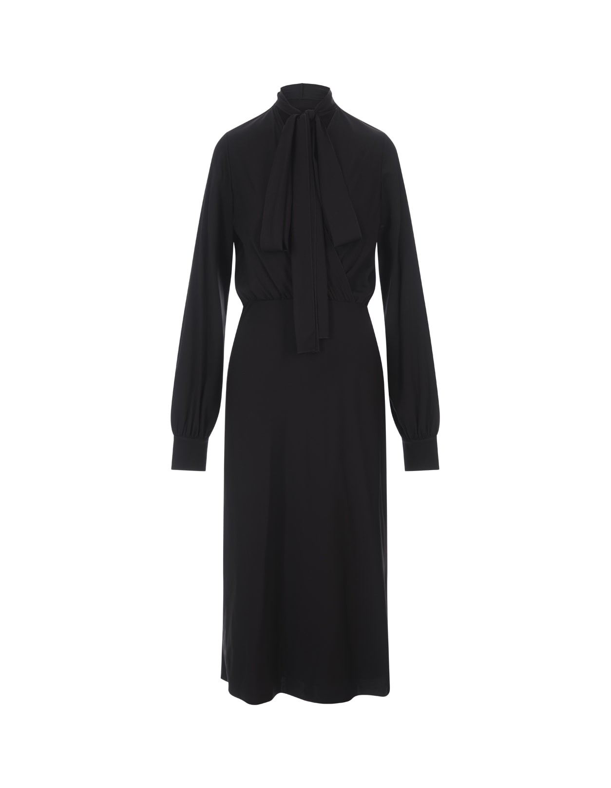 Shop Sportmax Black Disegno Midi Dress In Nero
