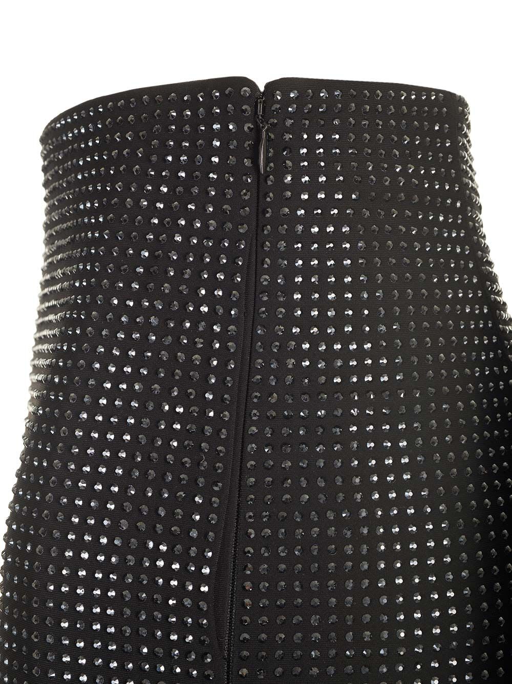 Shop Roland Mouret Embellished Boot Cut Trousers In Black