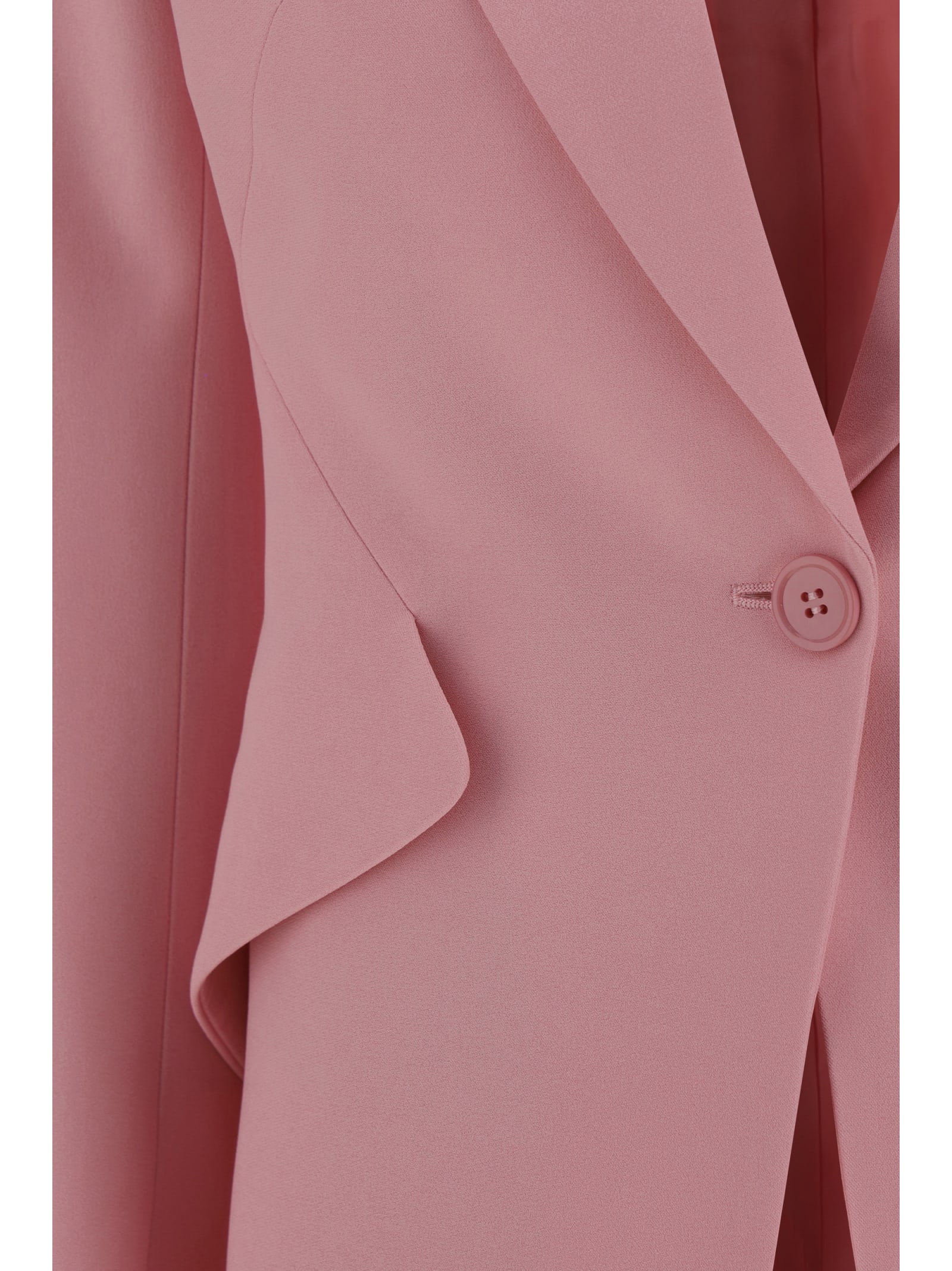 Shop Alexander Mcqueen Blazer Jacket In Pale Pink