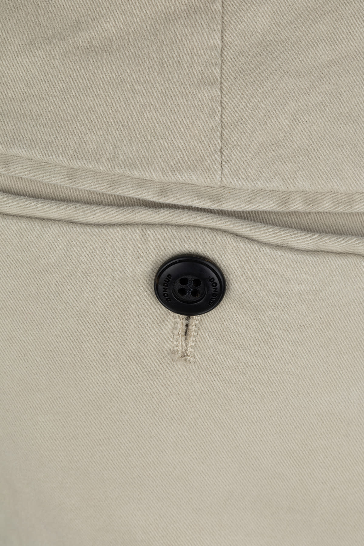 Dondup Trousers With Belt Loops And Pockets In Silver