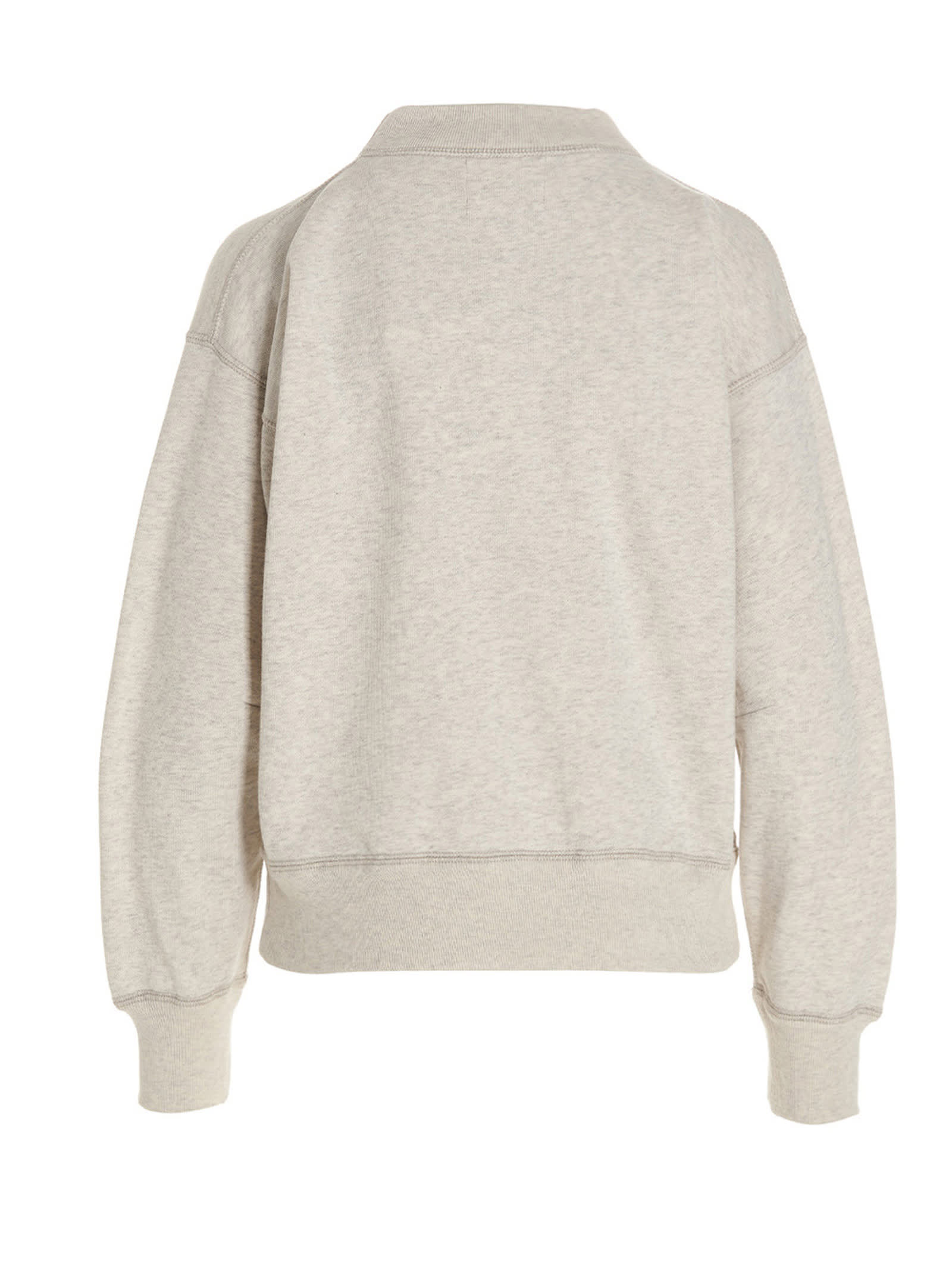 Isabel Marant Étoile Crewneck Sweatshirt With Logo In Ec Ecru