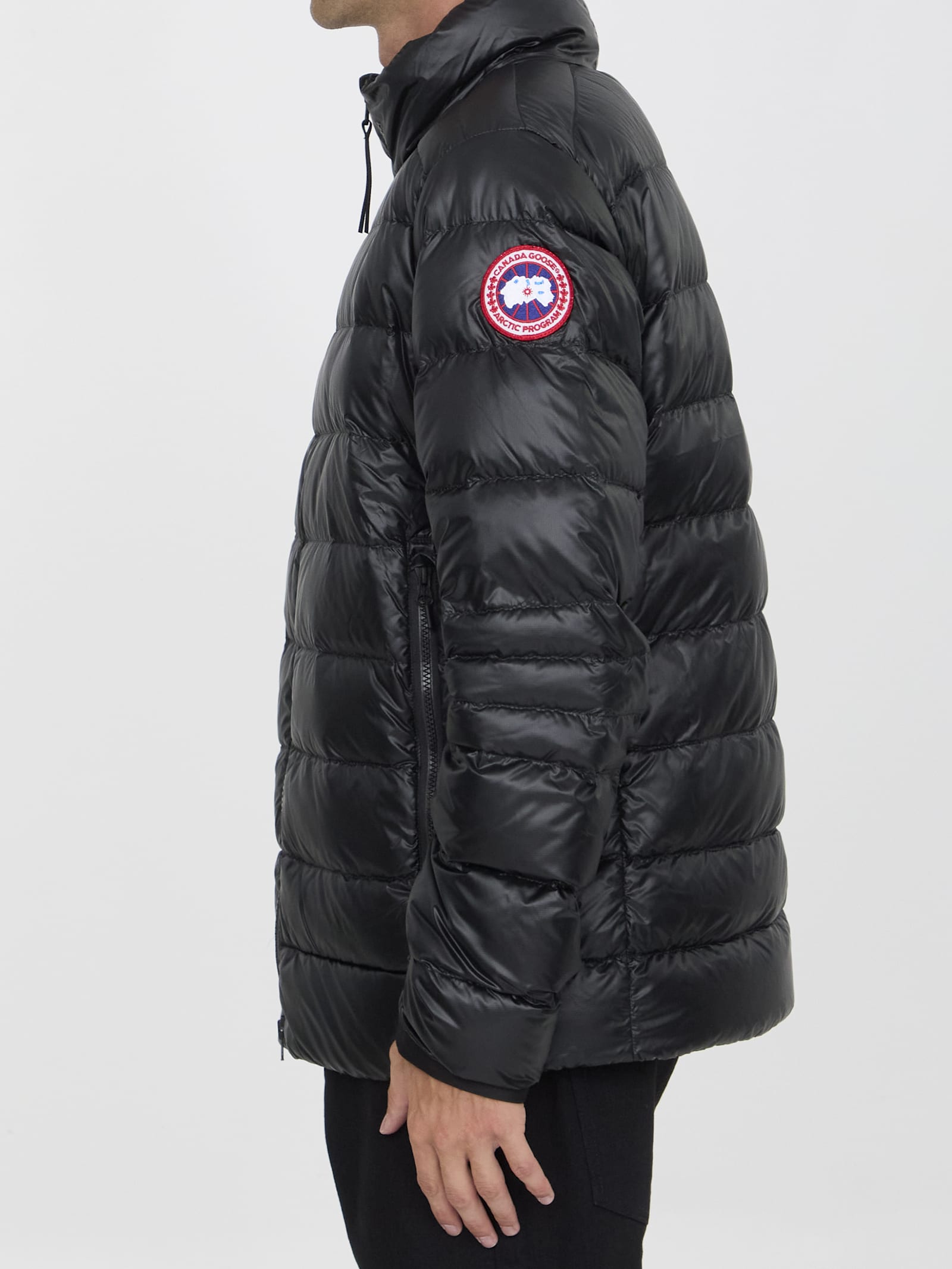 Shop Canada Goose Crofton Down Jacket In Black