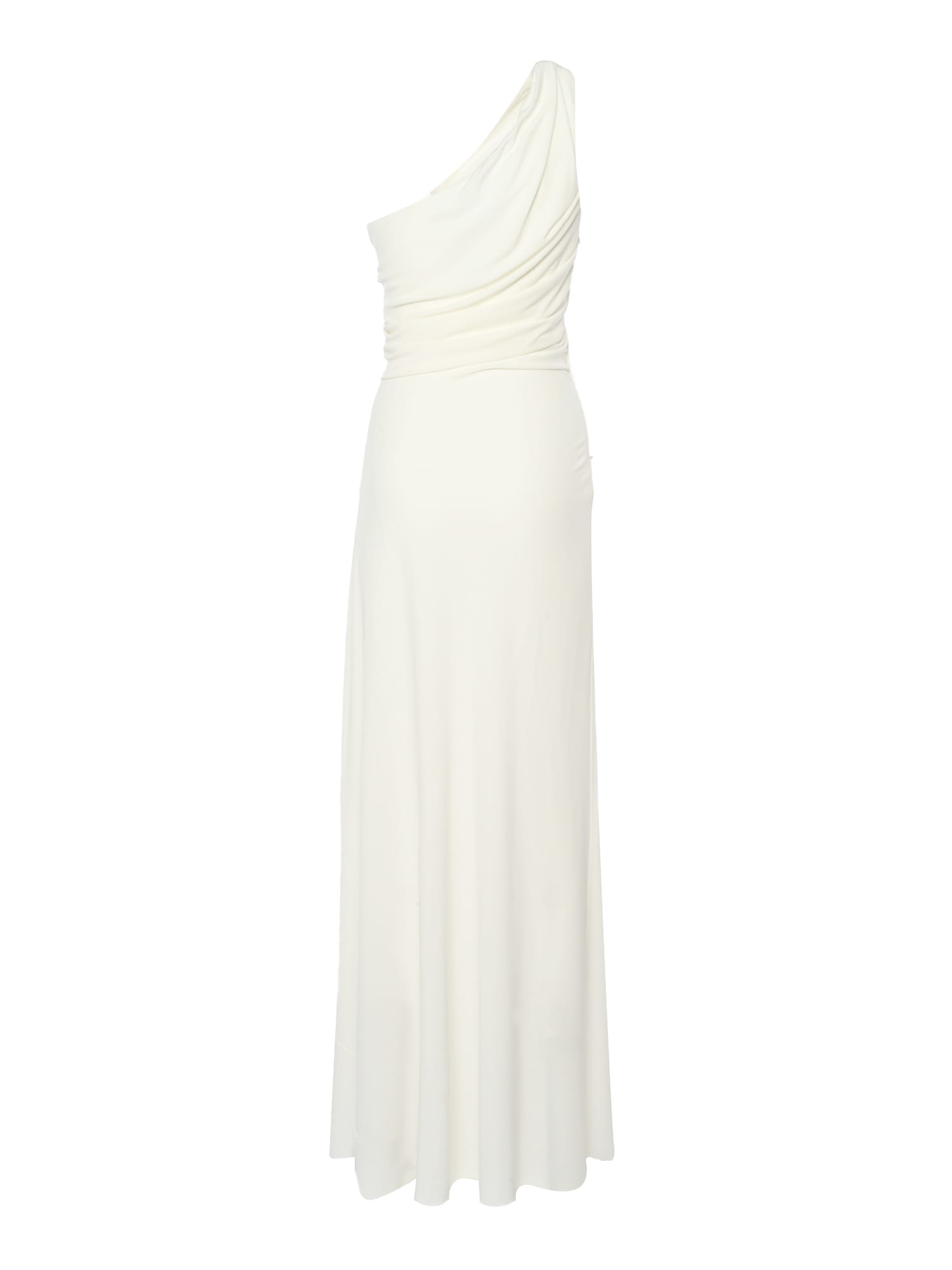 Shop Alberta Ferretti One Shoulder Dress In White