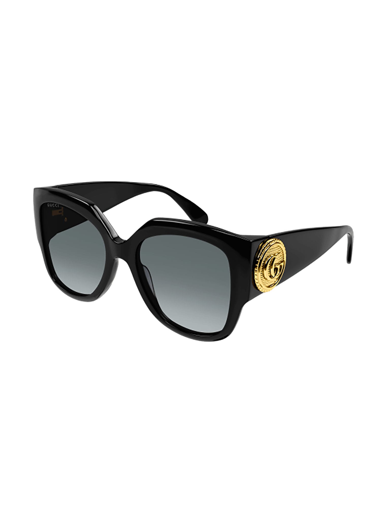 Shop Gucci Gg1407s Sunglasses In Black Black Grey