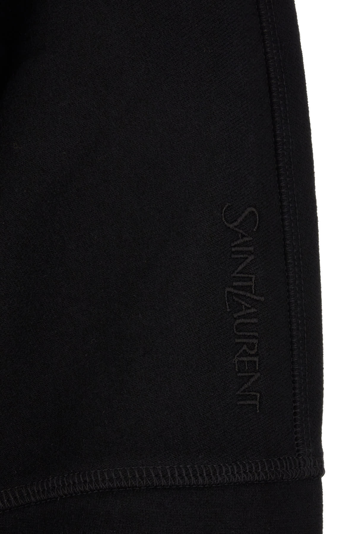 Shop Saint Laurent Black Cotton Sweatshirt In Nero