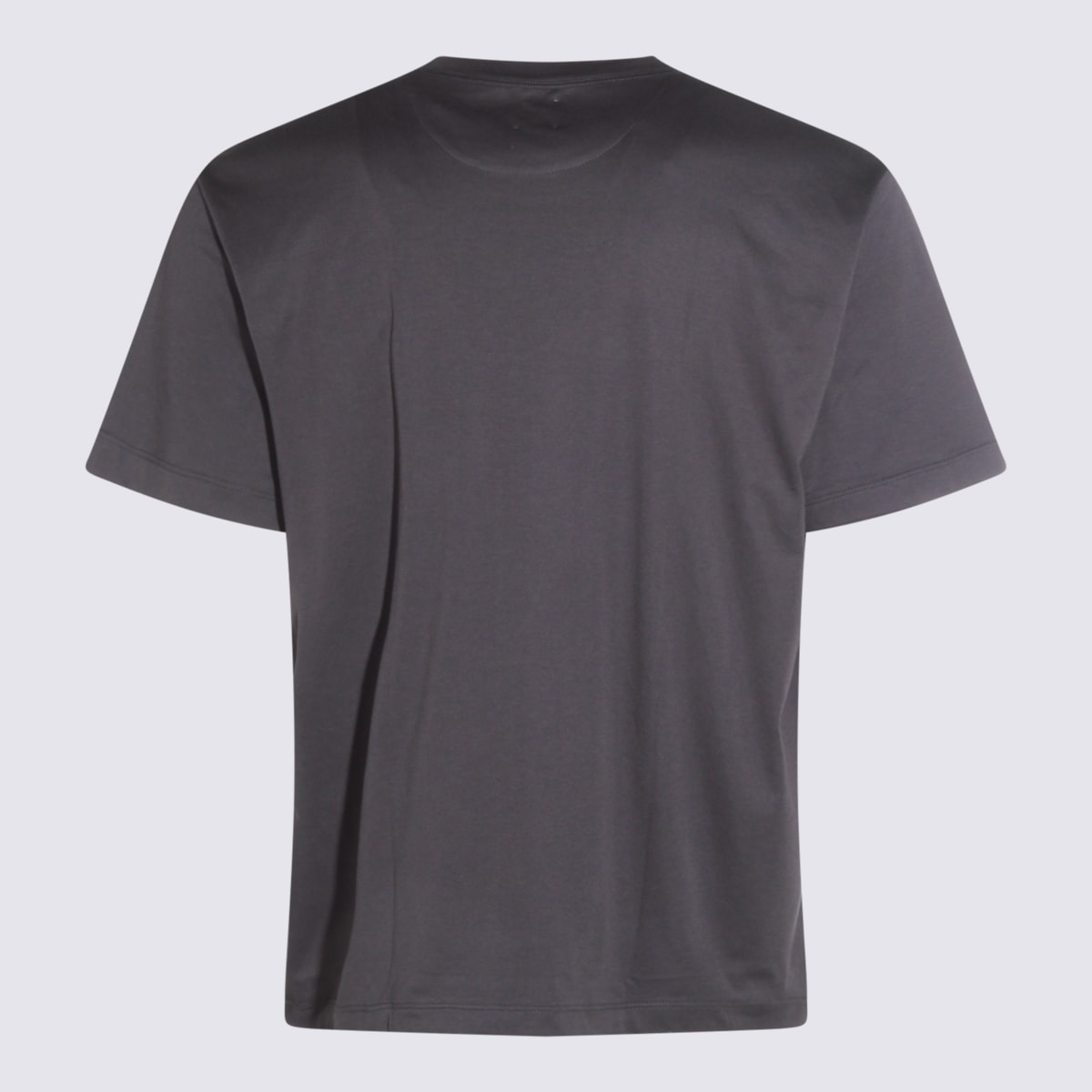 Eleventy Crew Neck Plain Design Short Sleeves In Black