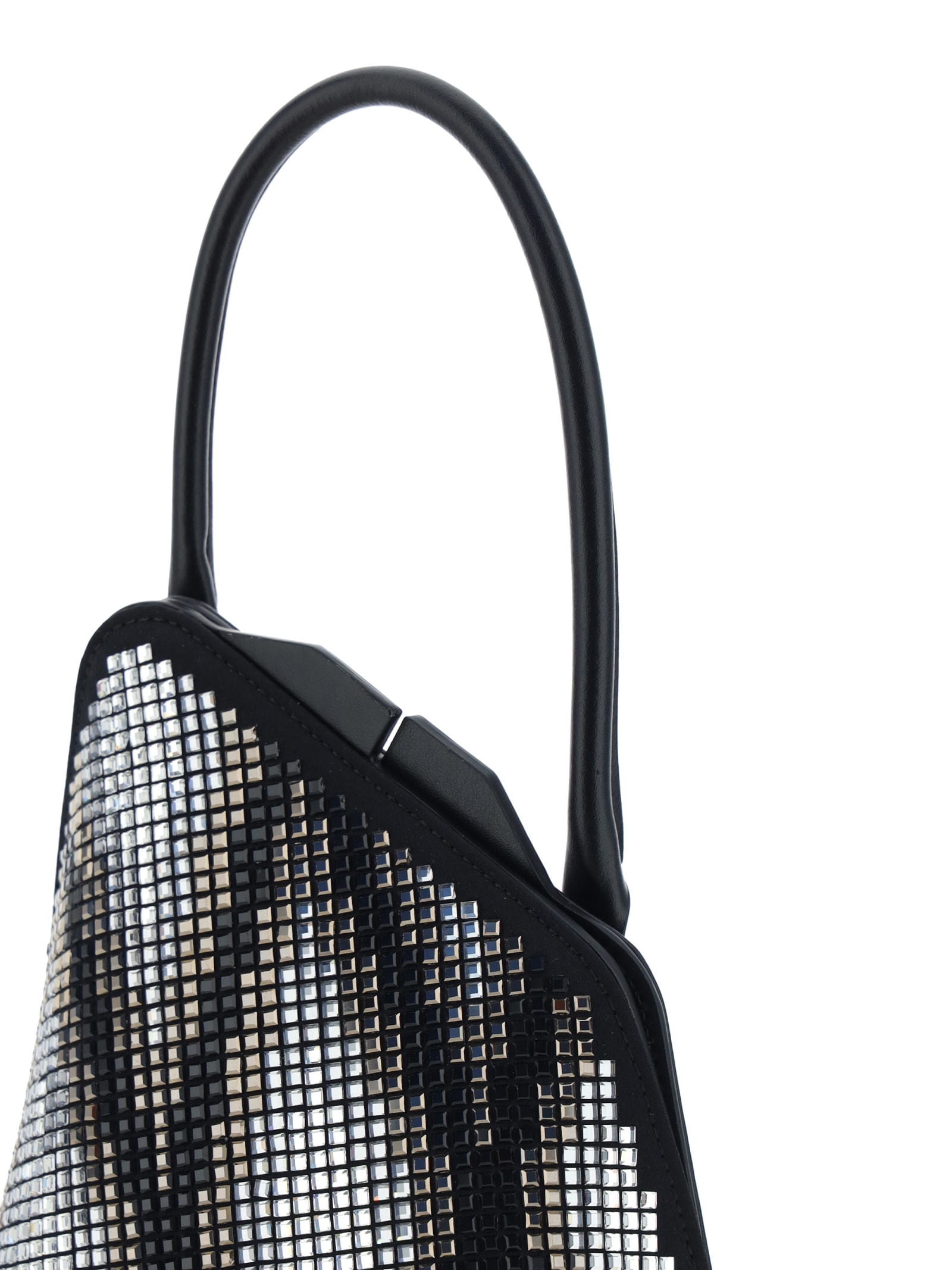Shop Attico Sunset Handbag In Black Degrade