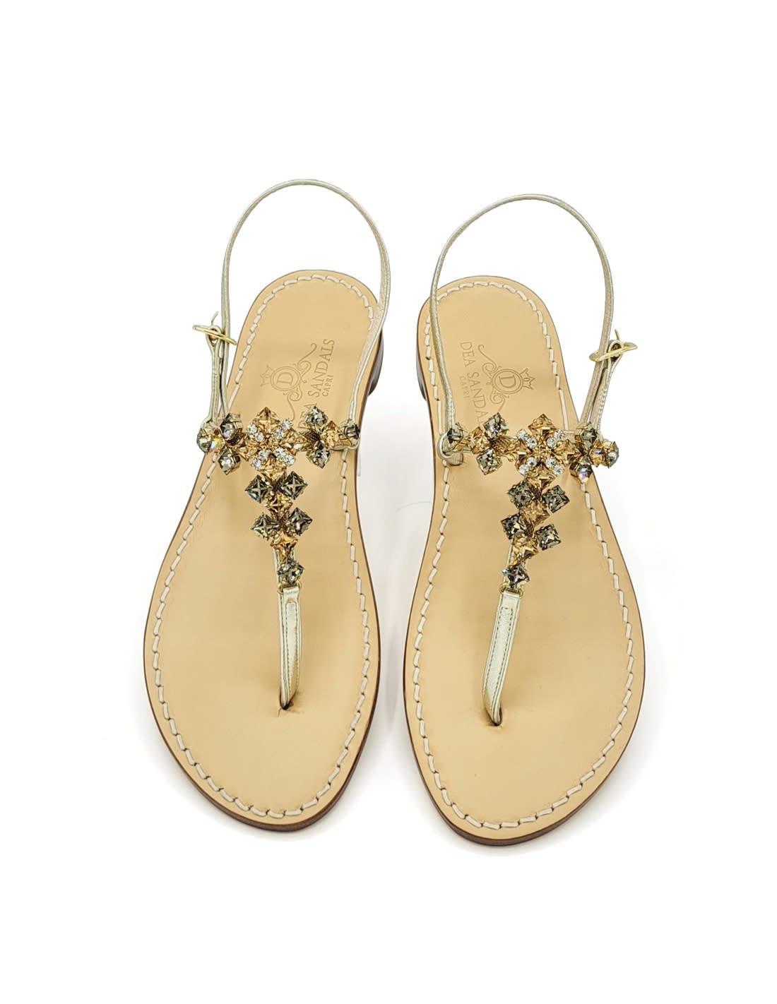 Capri Square Ag Jewel Sandals