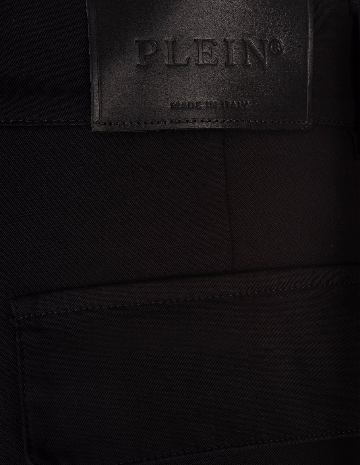 Shop Philipp Plein Black Long Trousers Cargo Fit