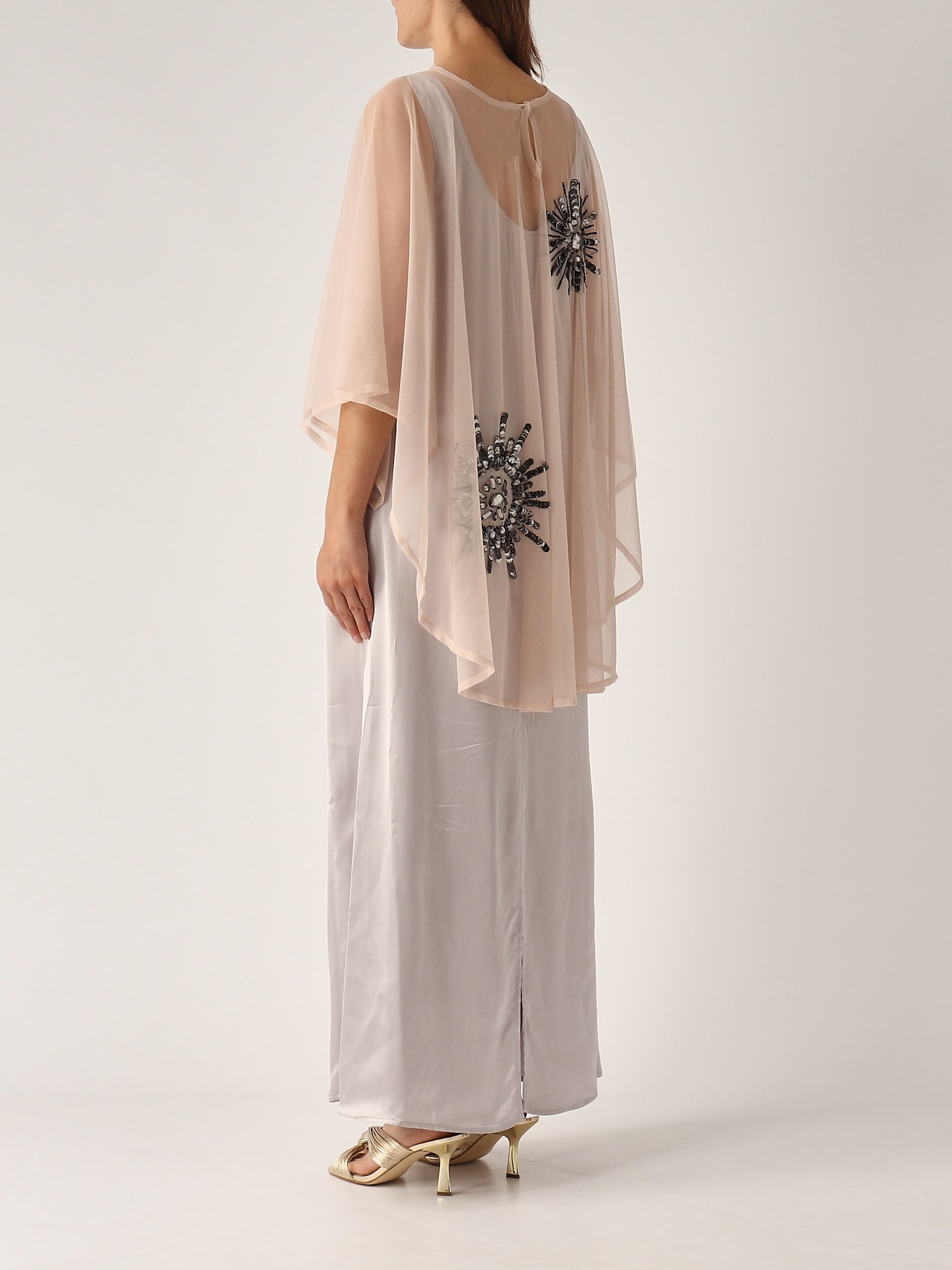 Maliparmi Cappa Precious Flowers Jacket In Neutral