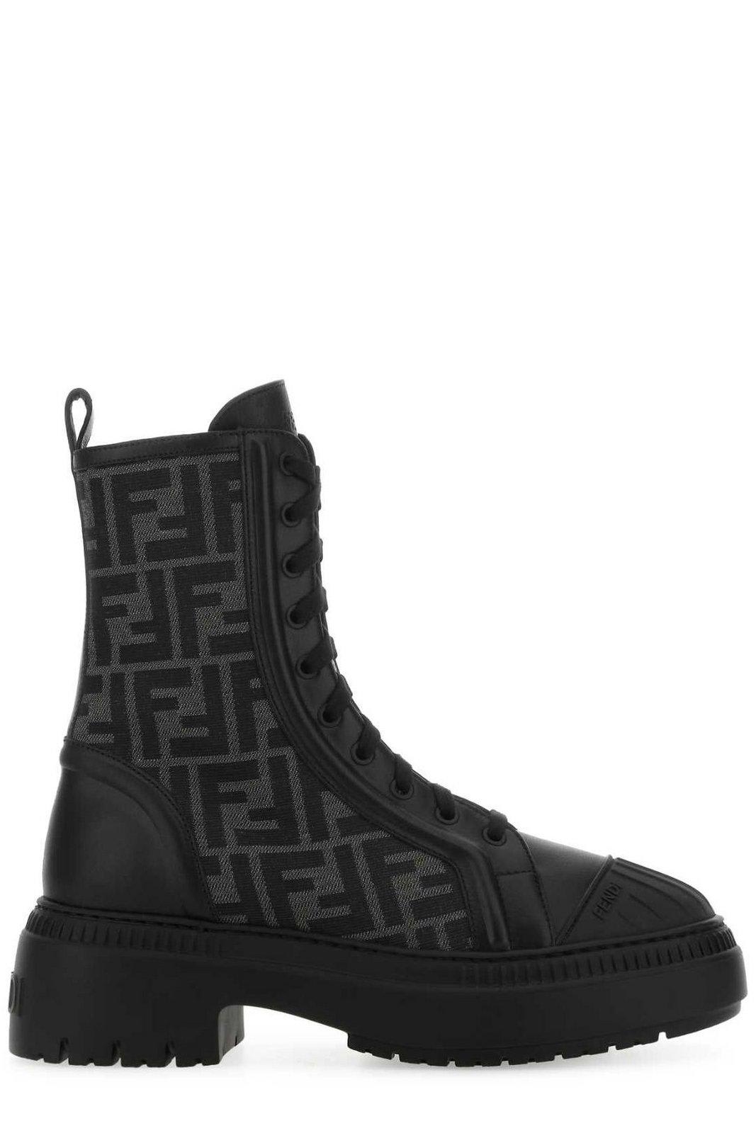 FENDI DOMINO COMBAT BOOTS