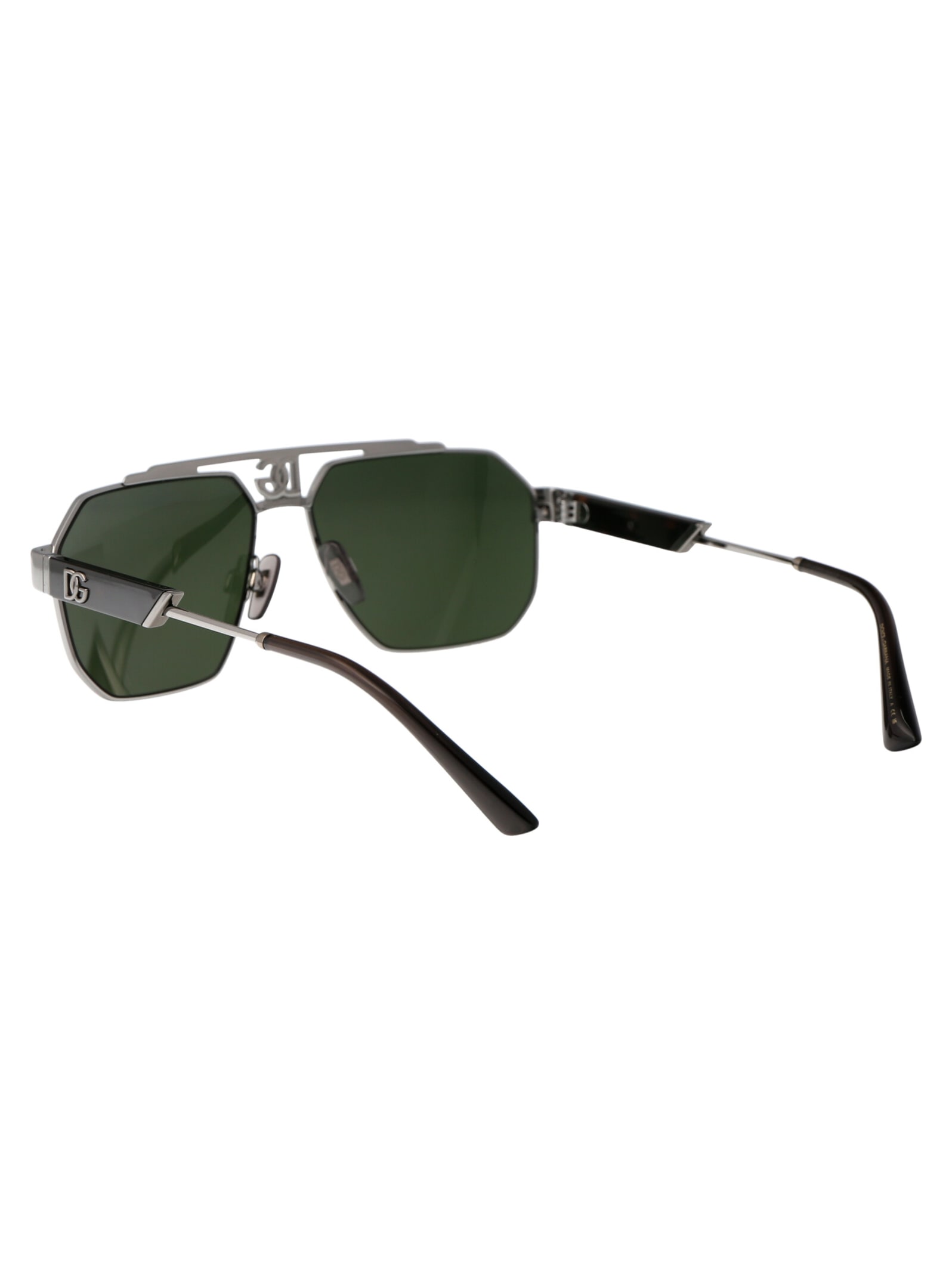 Shop Dolce &amp; Gabbana Eyewear 0dg2294 Sunglasses In 04/71 Gunmetal