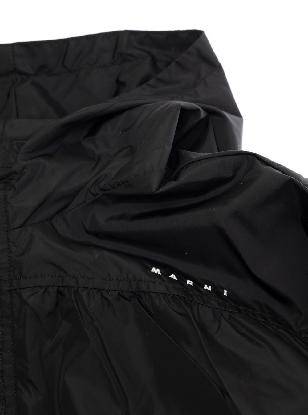 Marni Long-sleeved Windbreaker In Black