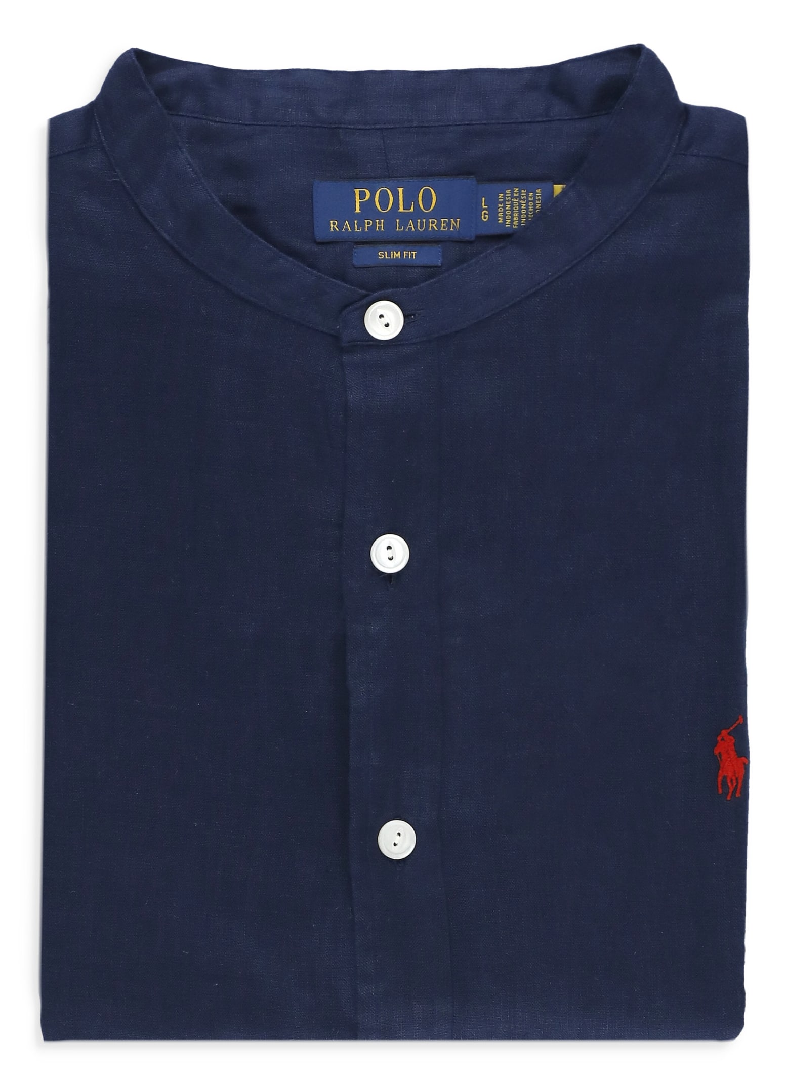 Ralph Lauren Pony Linen Shirt In Blue