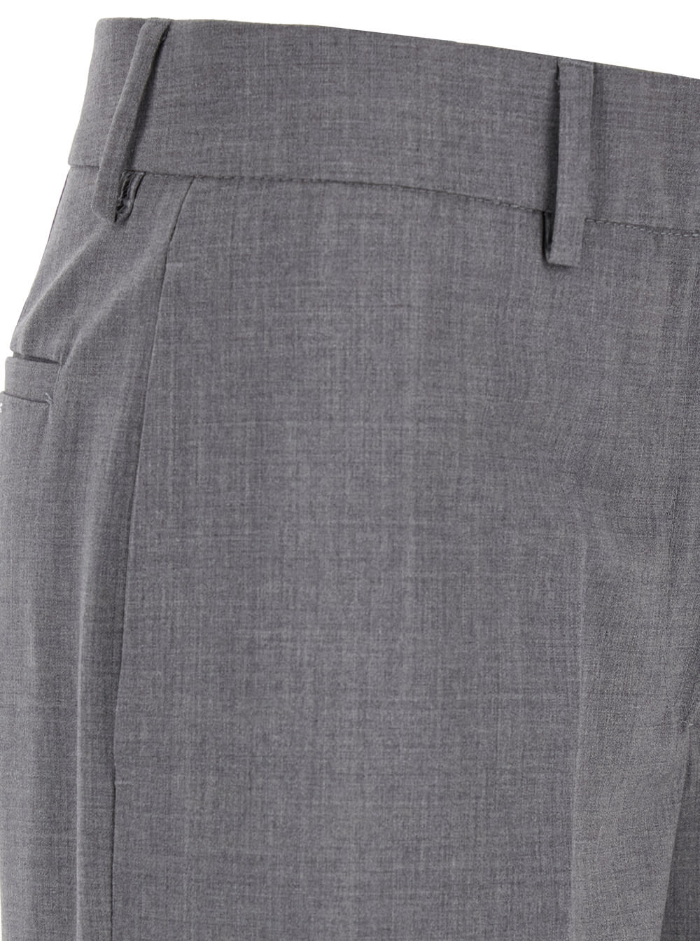 Msgm Shiny Pinstriped Wide-leg Trousers In Grey