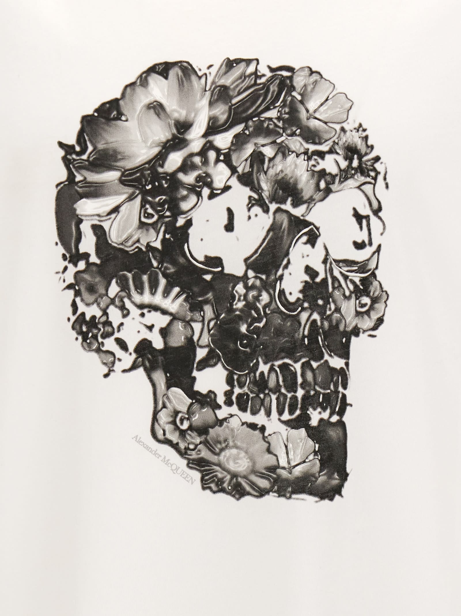 Alexander Mcqueen Mcqueen Men Printed T-shirt In White