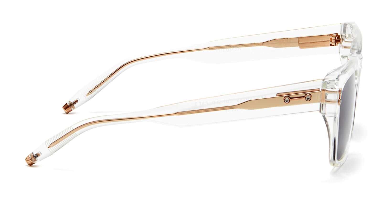 Akoni Columba - Crystal Clear / White Gold - 56 Sunglasses In White