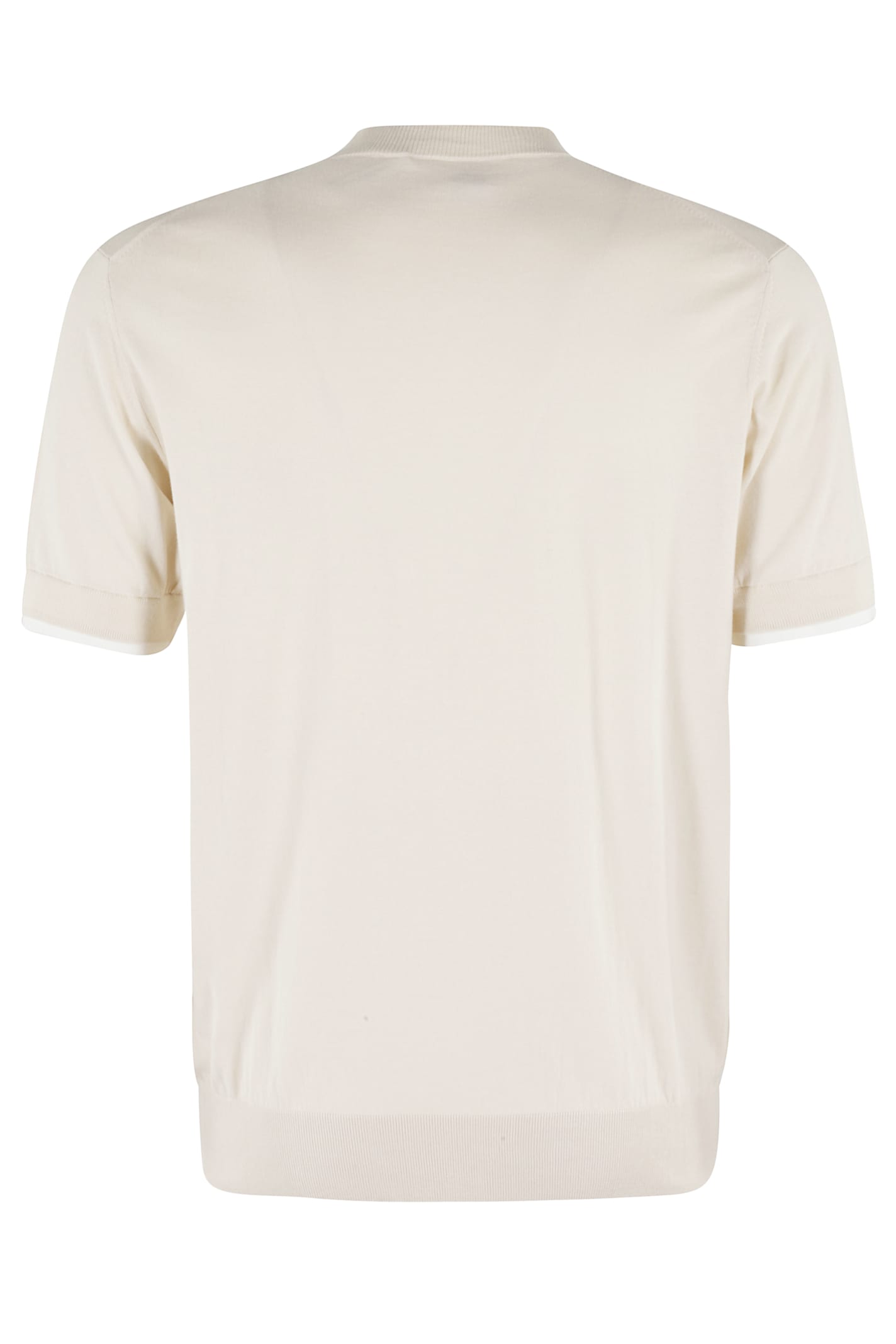 Shop Paolo Pecora Maglia Girocollo In Panna