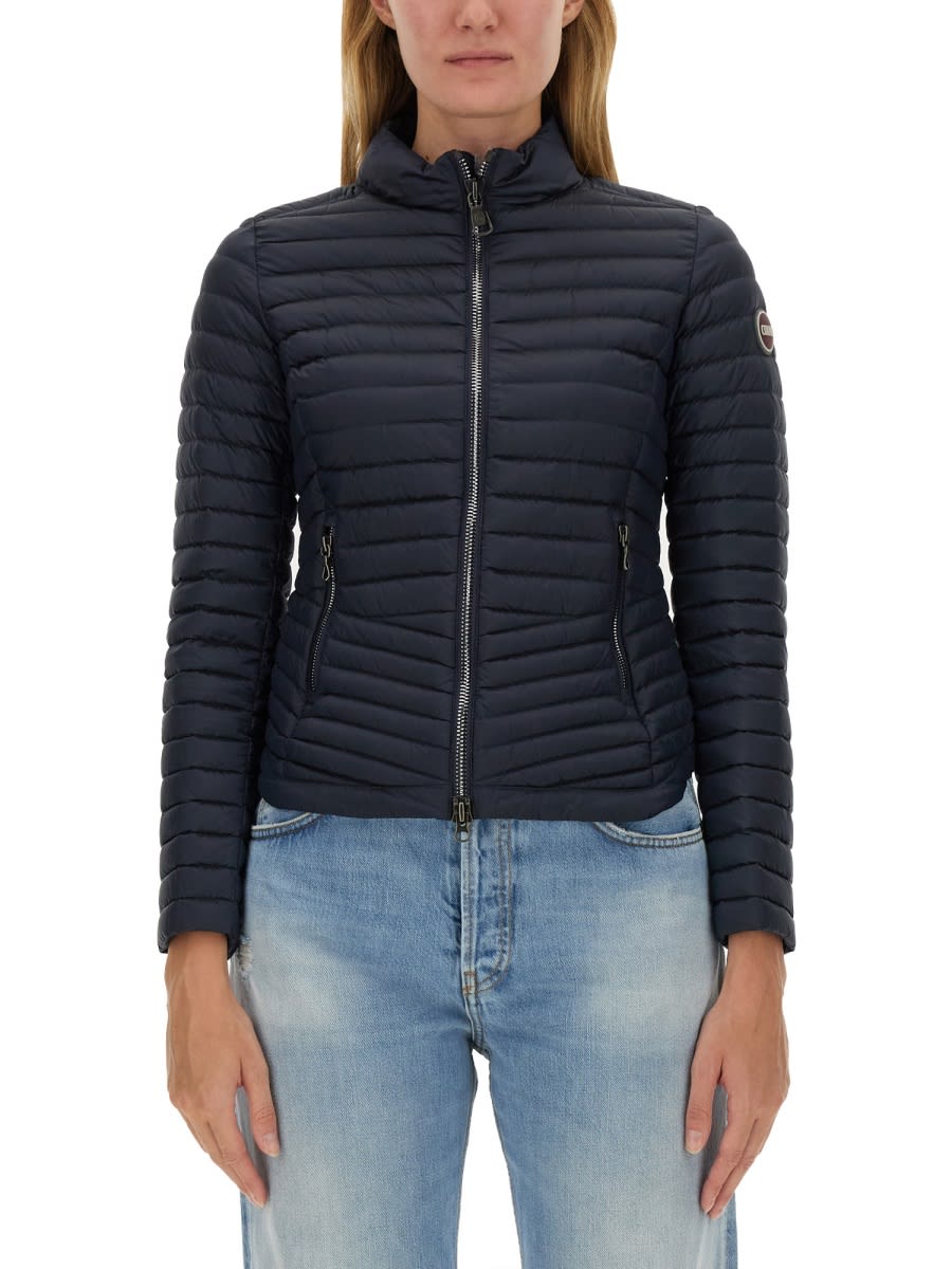 Shop Colmar Down Jacket With Logo In Blue