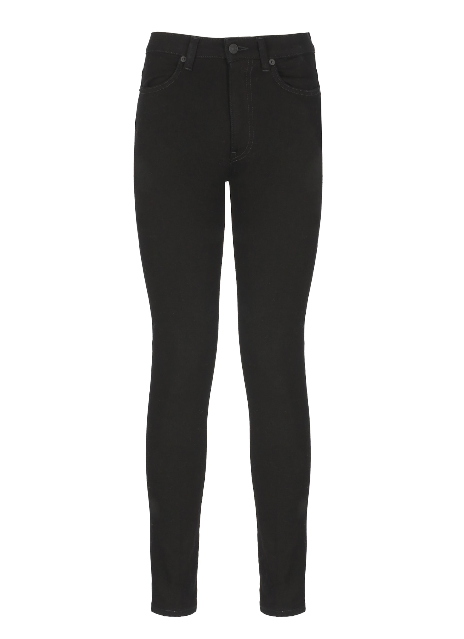 Dondup Tailored Skinny Fit Cotton Trousers In Black