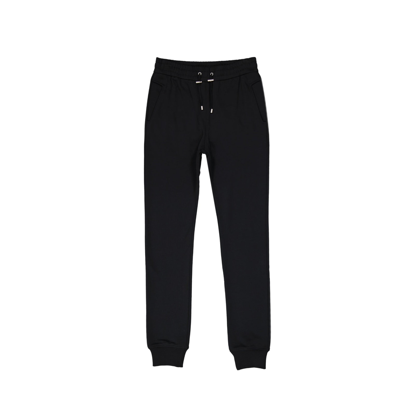 Shop Balmain Cotton Sweatpants In Black