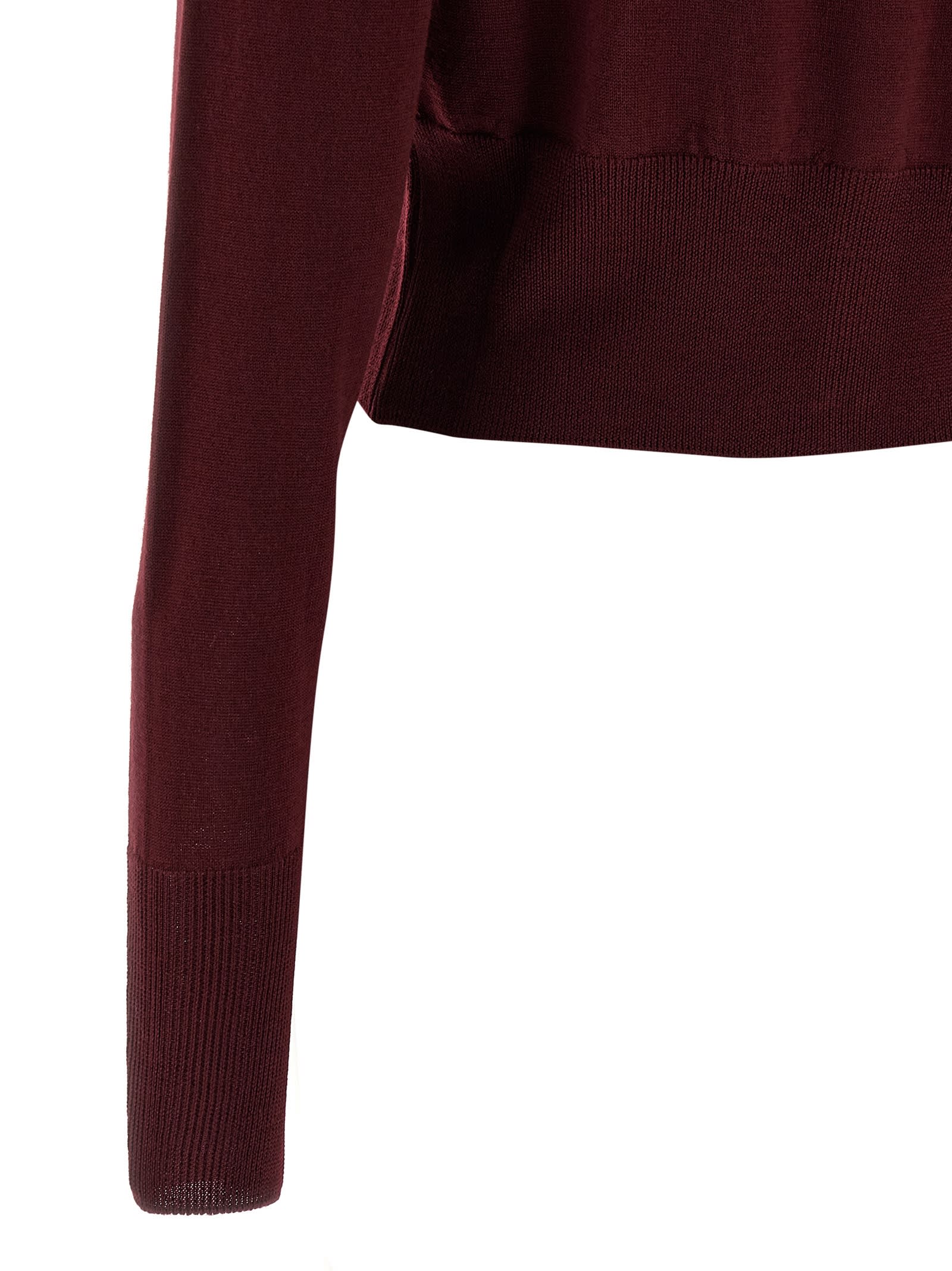 Vivienne Westwood Bea Cardigan In Burgundy