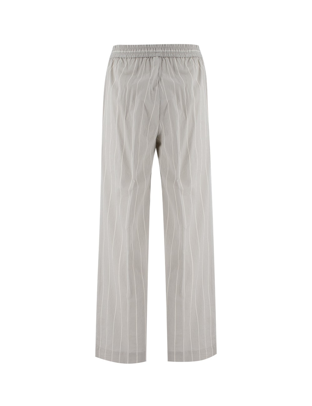 Shop Le Tricot Perugia Trousers In Grey_white