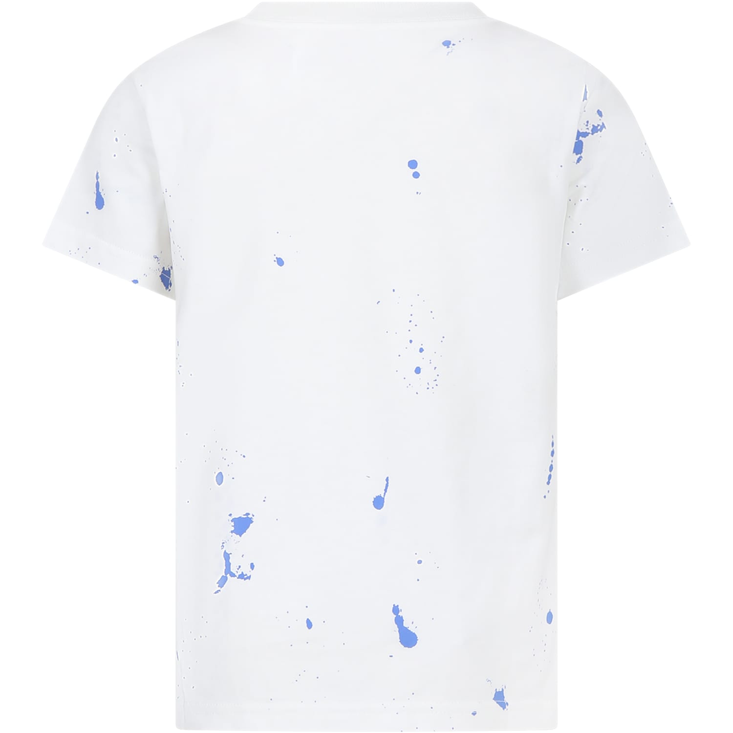 Shop Ralph Lauren White T-shirt For Boy With Polo Bear