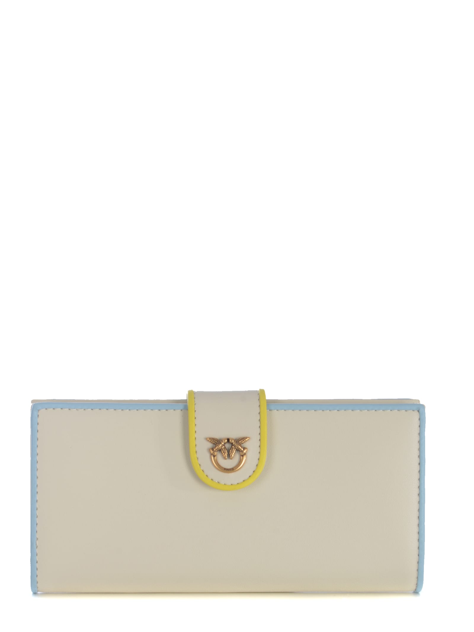 Pinko Wallet  Horizontal Made Of Leather In Beige