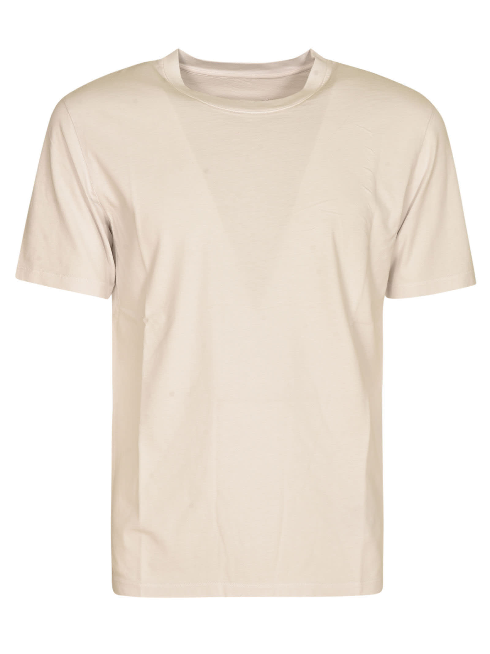 Shop Maison Margiela Regular Plain T-shirt In White