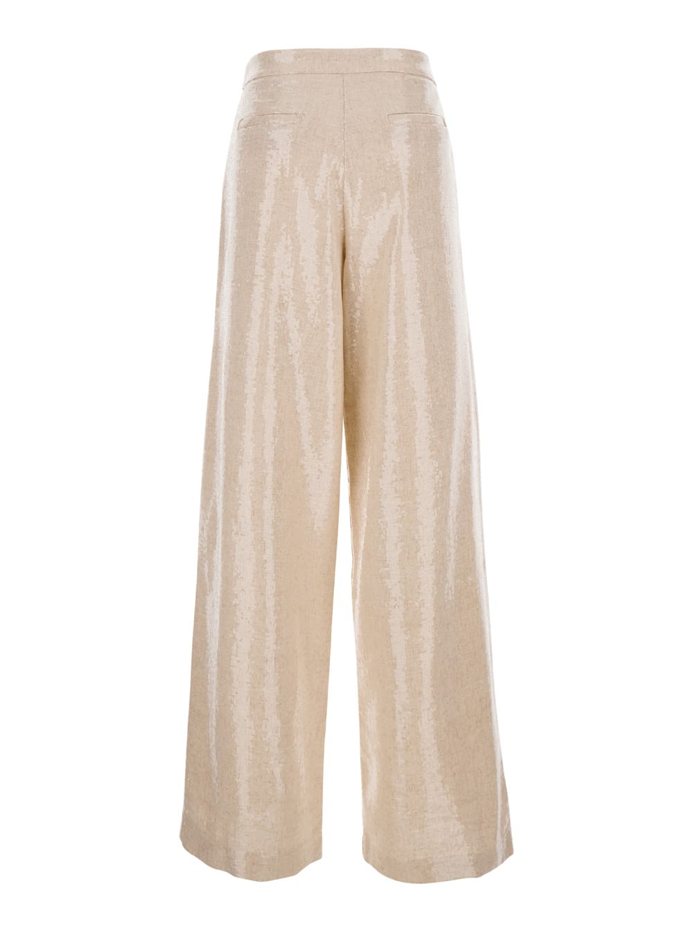 Shop Federica Tosi Paillettes Pants In Bamboo